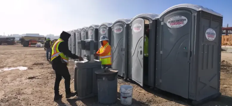 Well-maintained porta potty rental unit serving Richmond, VA customers